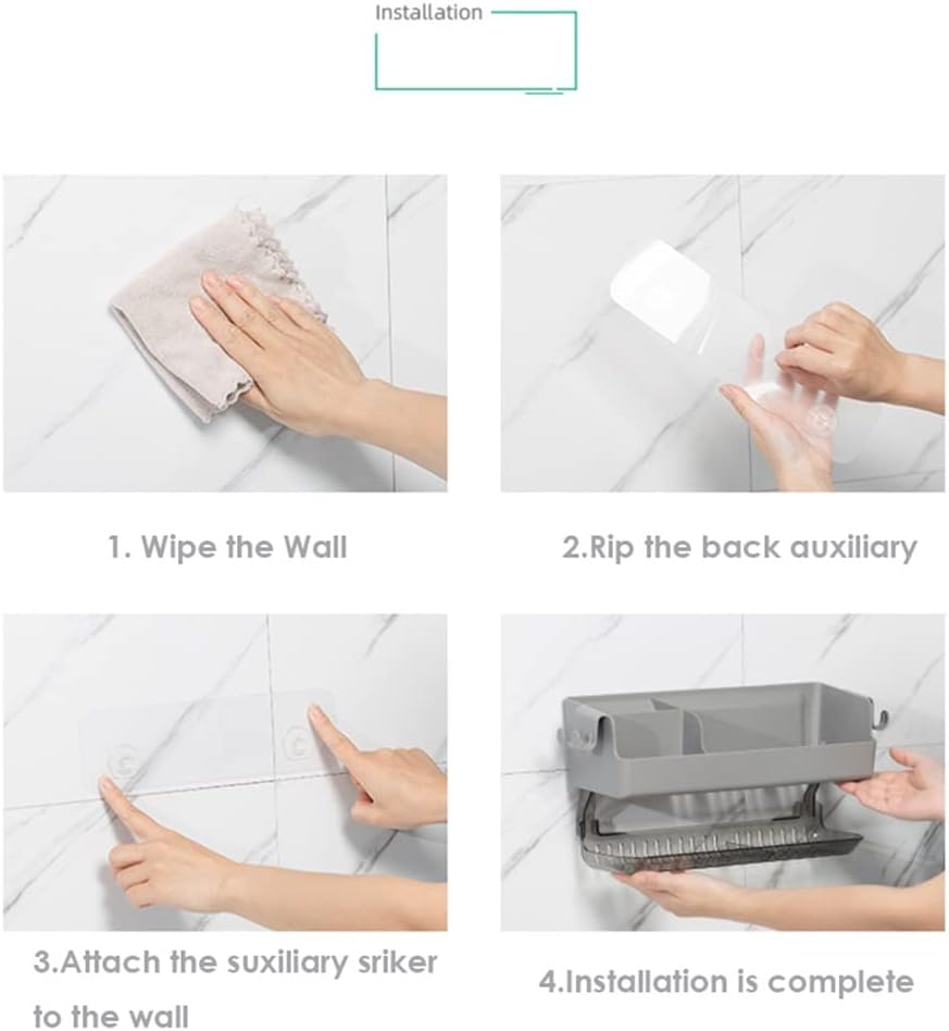 ANNBKA Wall Mount Shower Caddy with Drawer