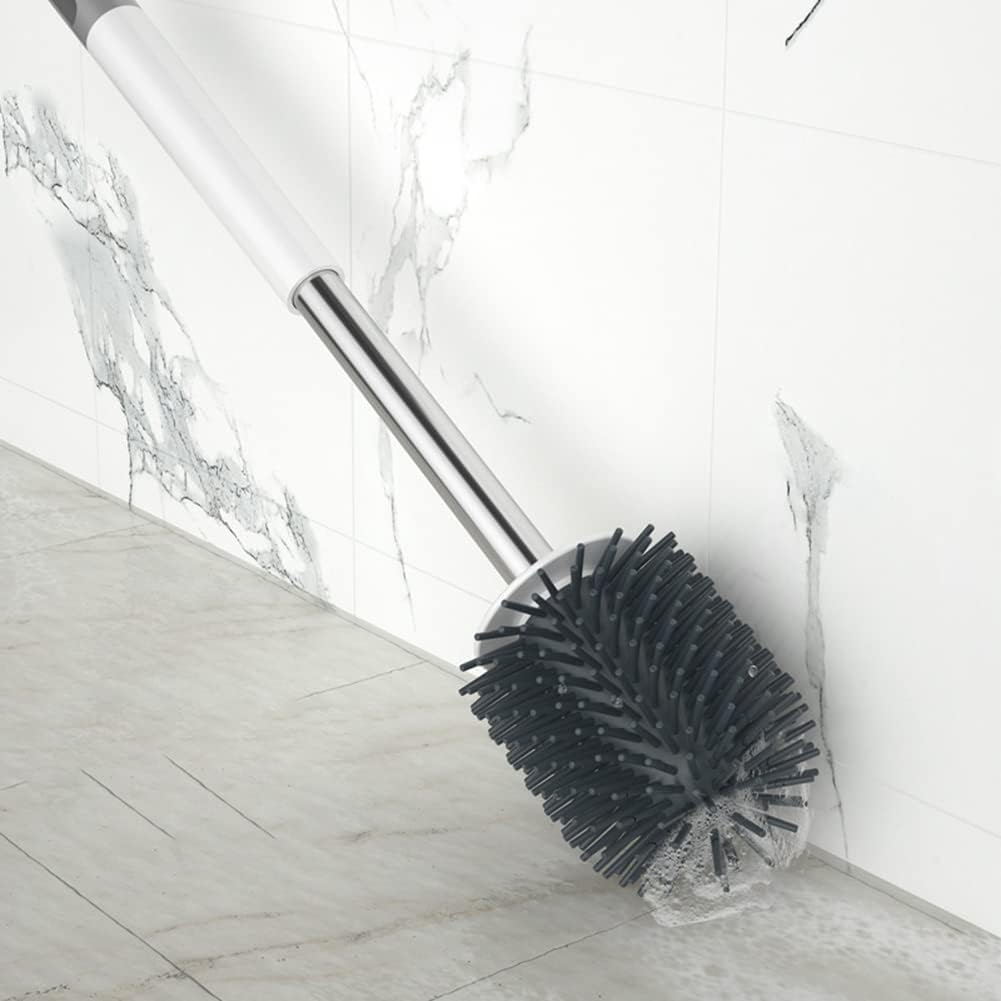 Senmubery Toilet Brush with Holder and Wall Mount 1