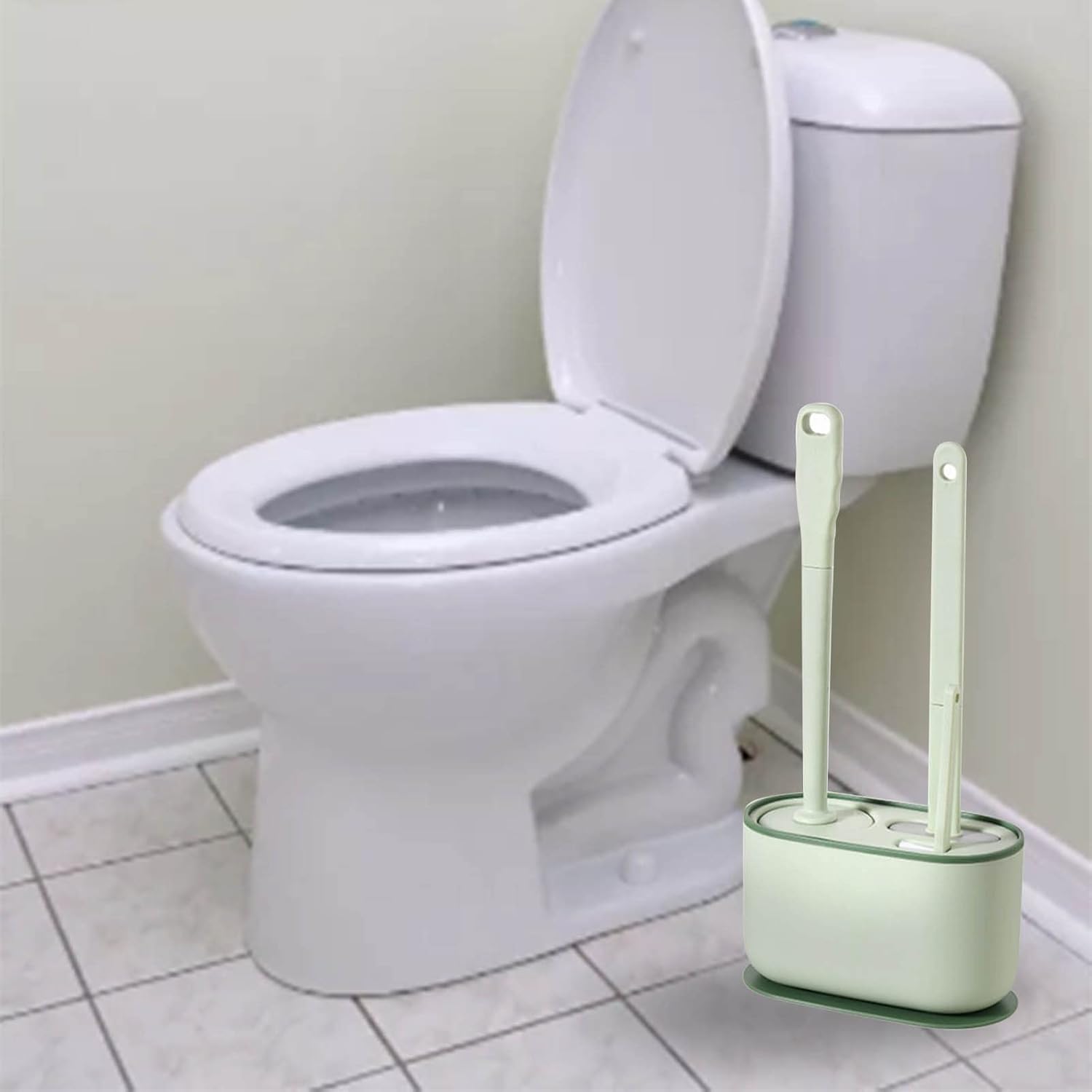 MOUMOUTEN Toilet Brush Set Strawberry Green