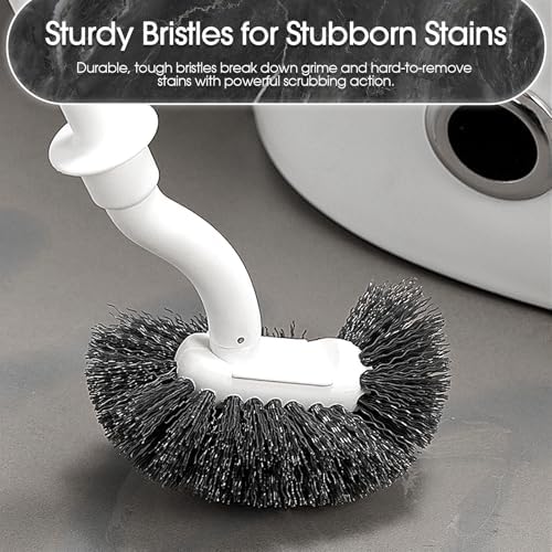 Honeydak 6-Piece Toilet Brush Set with Holder and Caddy