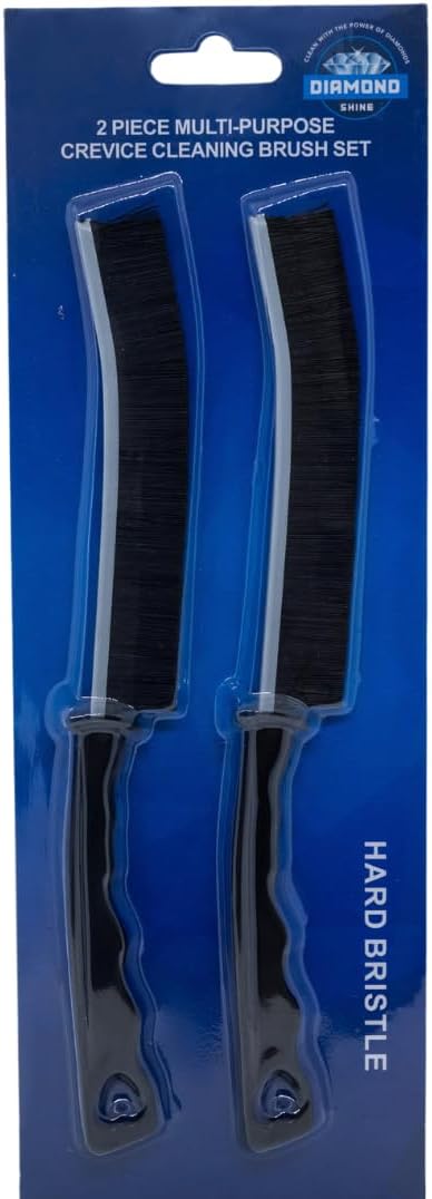 Diamond Shine 2-Pack Hard Bristle Crevice Cleaning Brush