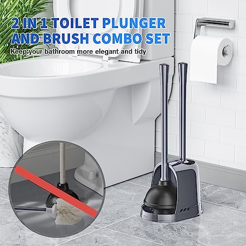 LOVLOY Toilet Plunger and Brush Combo Set