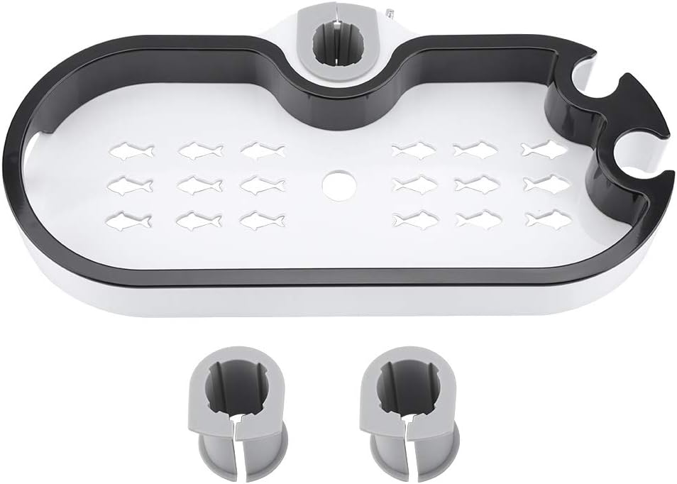 Adjustable Shower Caddy Shelf with Soap Dish Holder
