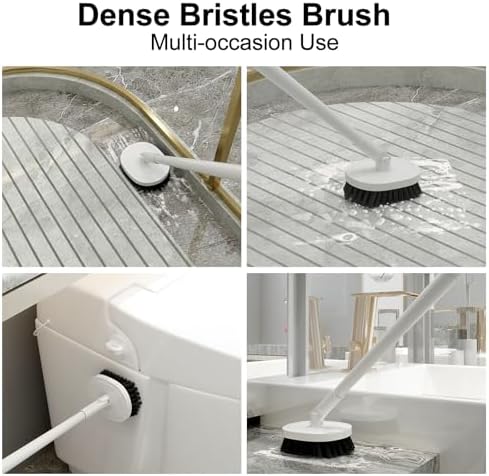 BITOPE 2-in-1 Toilet Brush with Holder and Floor Scrubber