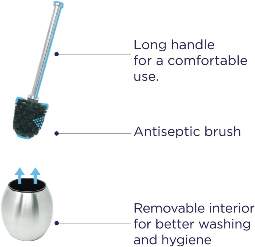 Toilet Brush and Holder Set - 304 Stainless Steel