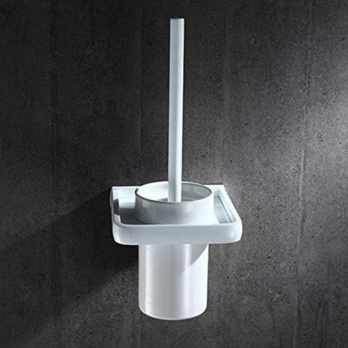 LUDSUY Wall-Mounted Nordic Space Aluminum Toilet Brush Set