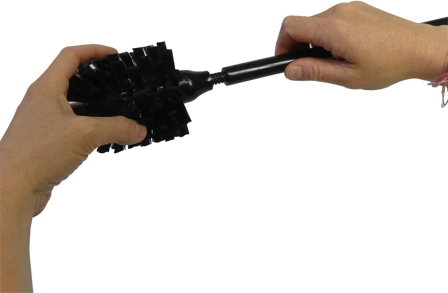 Kela Toilet Brush with Handle Black Cube 23690