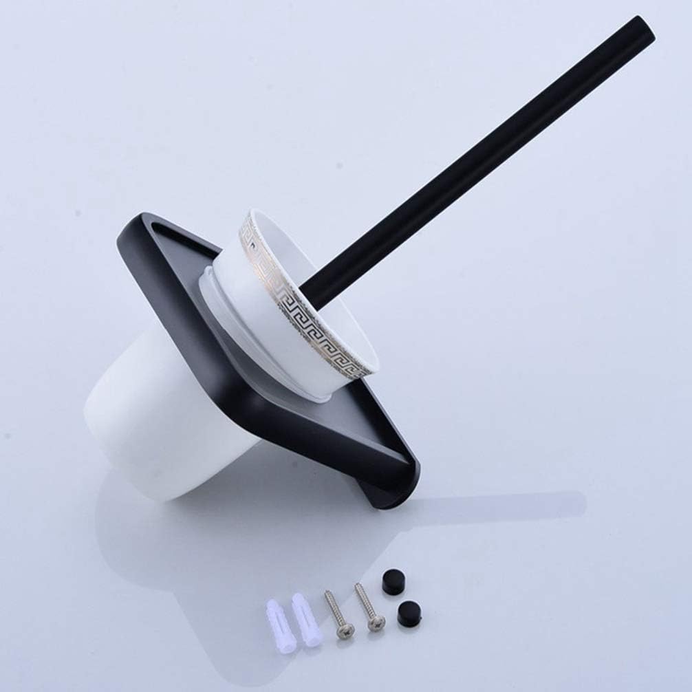 LUDSUY Bathroom Brush Holder with Storage Rack