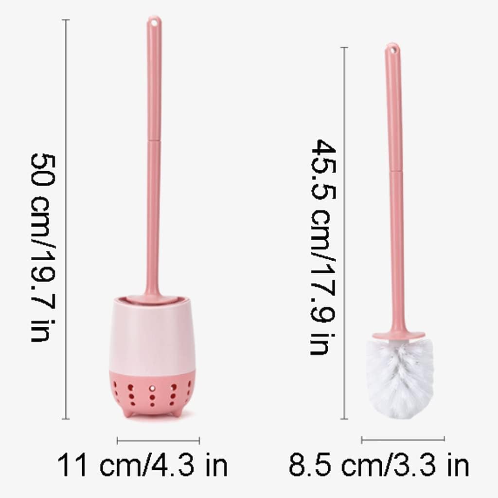 ABS Toilet Brushes with Ventilated Holder Pink 1