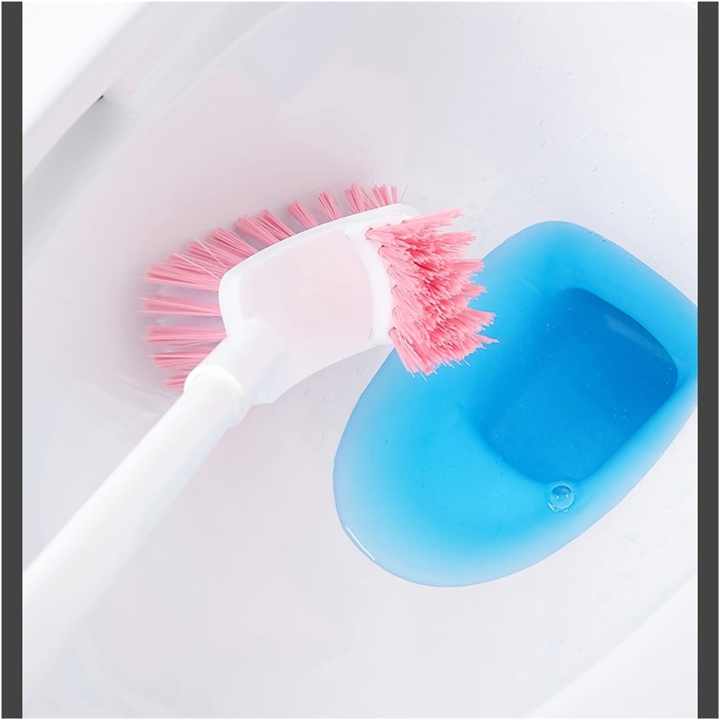 UNNS Toilet Brush with Holder Blue