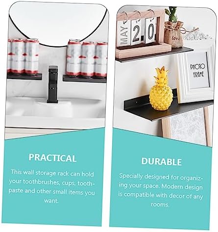 Garneck Wall Mounted Shower Caddy Non-punch Aluminum Storage Rack