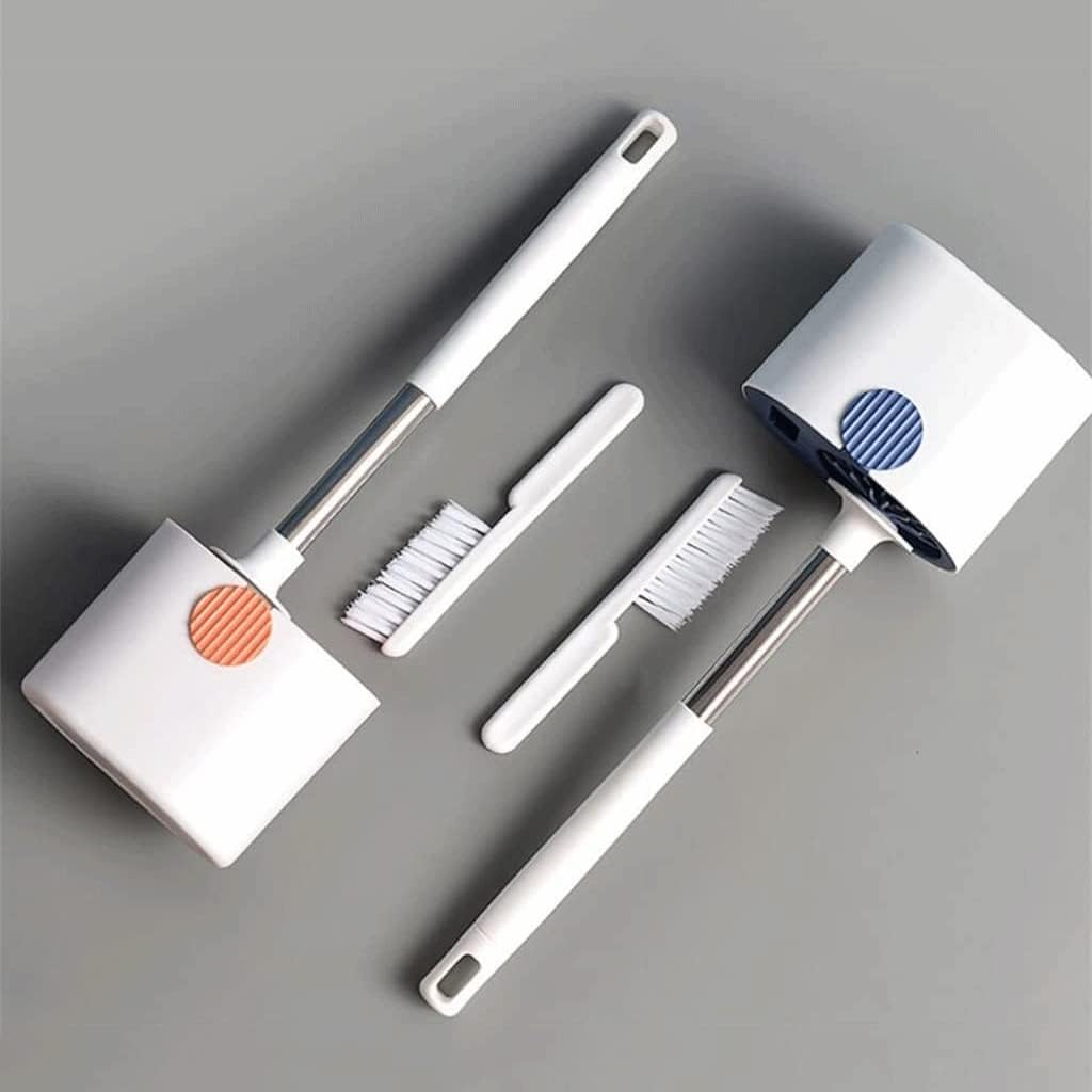 SUREK Soft Silicone Toilet Brush with Holder Set 1