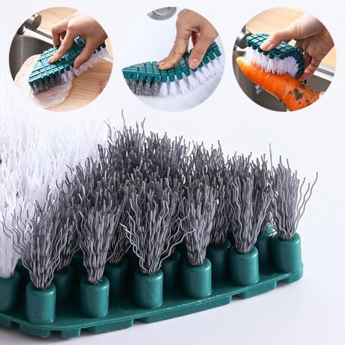 Oniapro V-Shape Toilet Scrub Brush Bendable Non-Slip