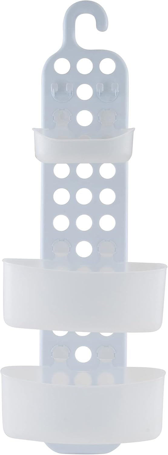 Bath Bliss 3 Tier Adjustable Shelves Shower Caddies in White
