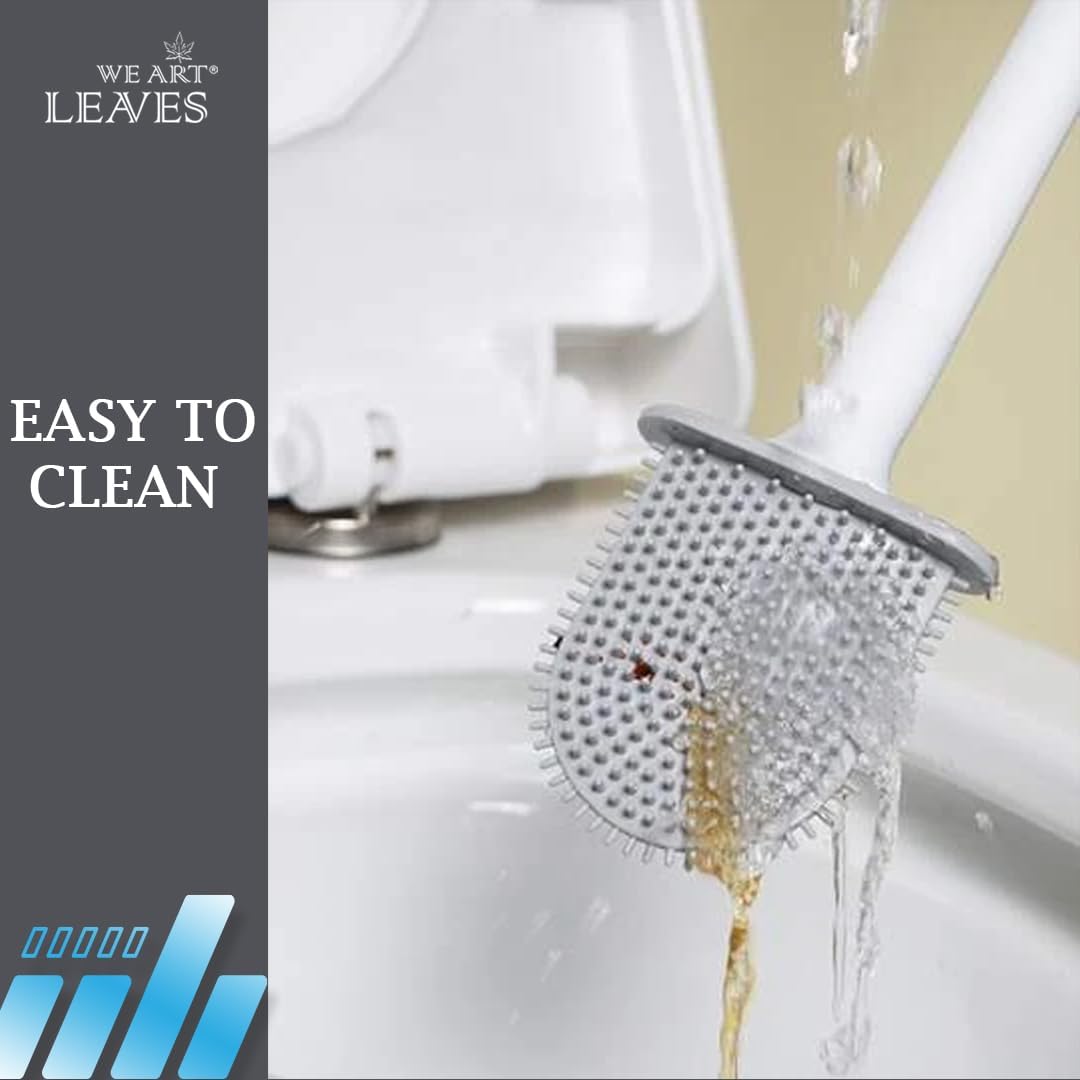 We Art Leaves Silicone Toilet Brush Set 1