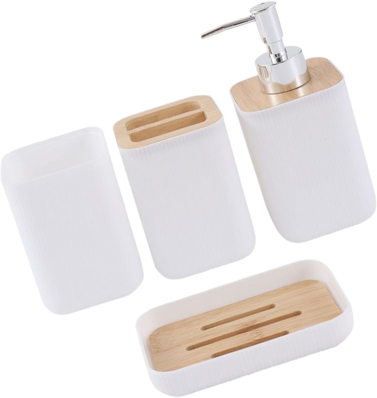 4X Bath Essential Organizer Keep Tidy Bathroom Set