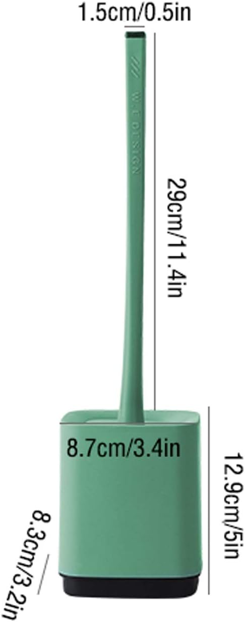 UNNS Wall-Mounted Toilet Brush with TPR Head and Holder 1