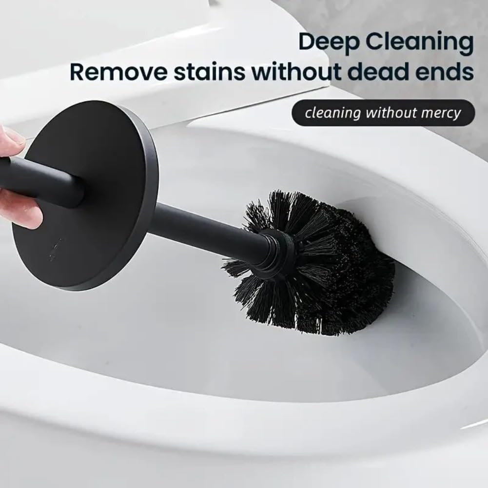 NLIEOPDA Wall Mounted Toilet Brush Set