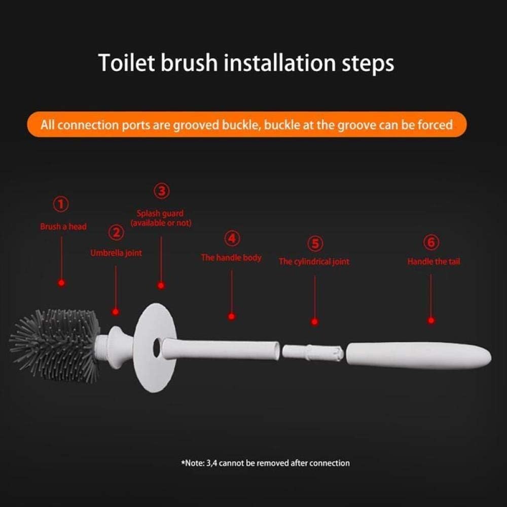 UYUME Portable Toilet Brush Set with Base and Holder 1