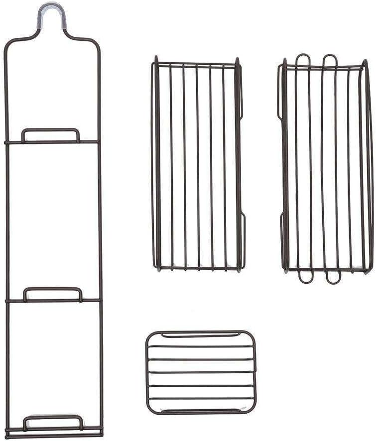 FINANCIALLY LIT 3-Tier Shower Head Organizer Stainless Caddy