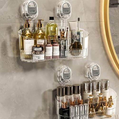 No-Drill Suction Storage Box for Shower and Sink