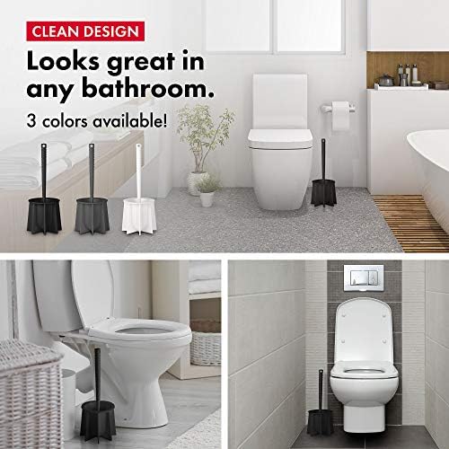 Tyroler Bright Tools Toilet Brush Set - Black
