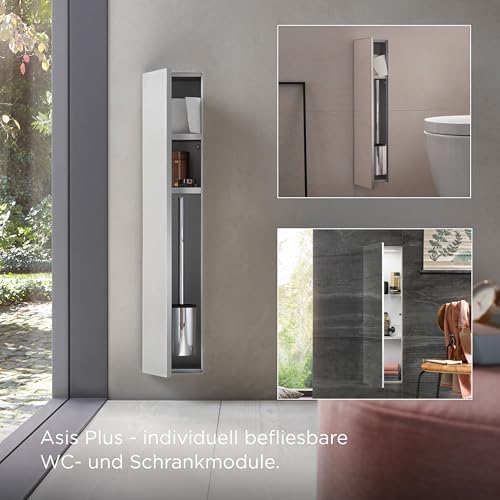 Emco Asis Plus Flush Mount Toilet Brush Cabinet 1