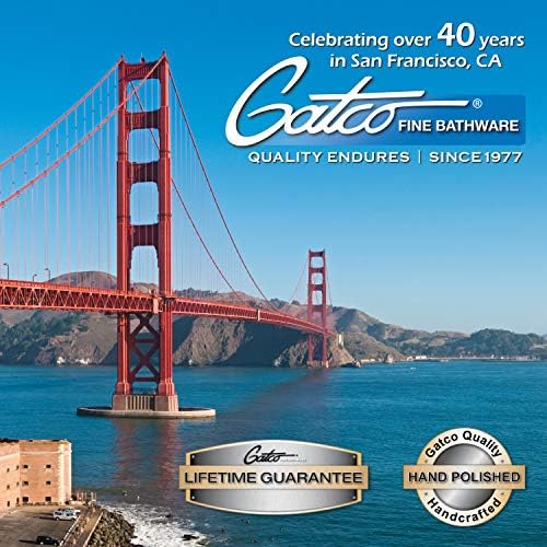 Gatco 1489 Square Toilet Brush Holder Satin Nickel 1