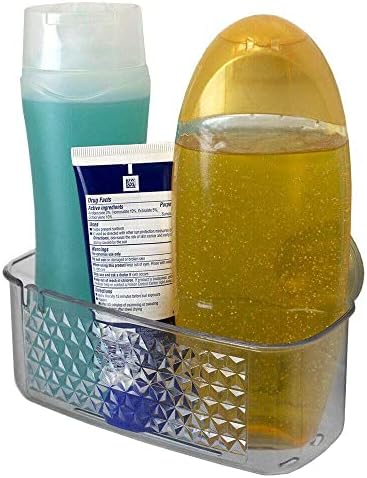 FINANCIALLY LIT LKOP Clear Cubic Shower Caddy with Suction Cups