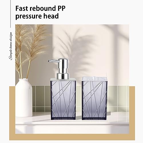Kakasi 4 Piece Gray Bathroom Accessory Set