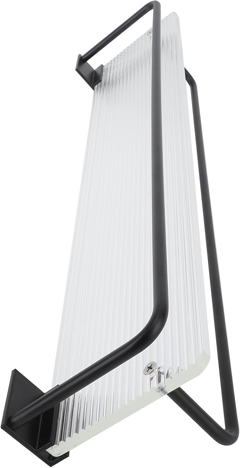 50Cm Wall Mount Shower Caddy with Towel Hanger and Acrylic Base
