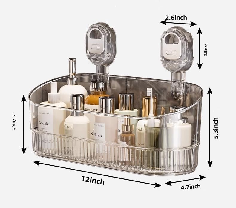 No-Drill Suction Storage Box Large Capacity Heavy Duty