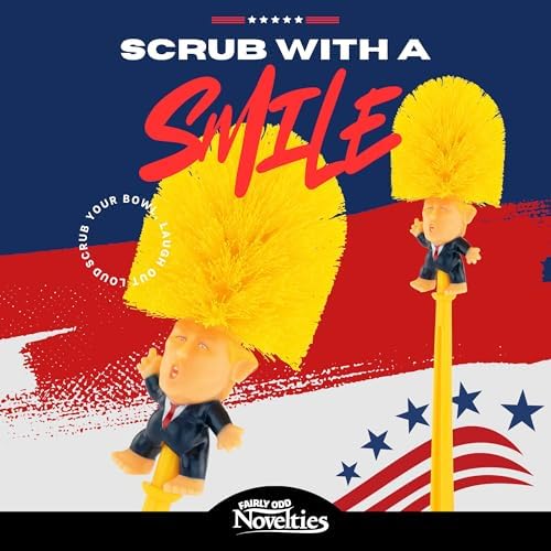 Donald Trump Toilet Bowl Brush Funny Political Gift