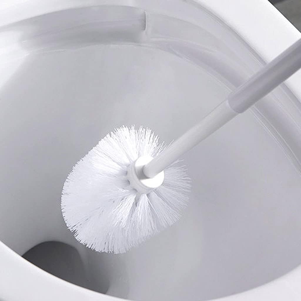 Wall-Mounted Toilet Brush with Holder and Plunger - Simple Design Bathroom Cleaner
