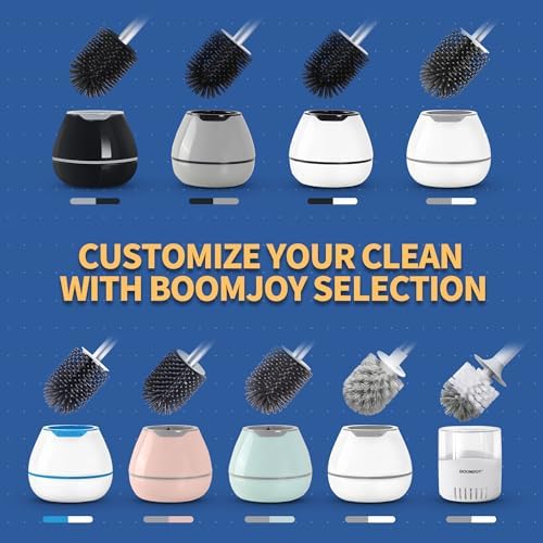 BOOMJOY Toilet Cleaning Bundle with 15 Pads and Classic Brush