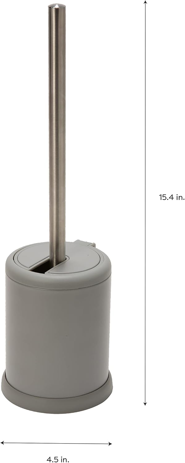 Bath Bliss Toilet Brush with Self Closing Lid and 360 Degree Head