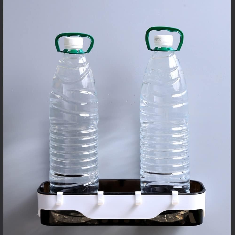 ANNBKA Wall-Mounted Shower Caddy with Hooks and Drainage 1