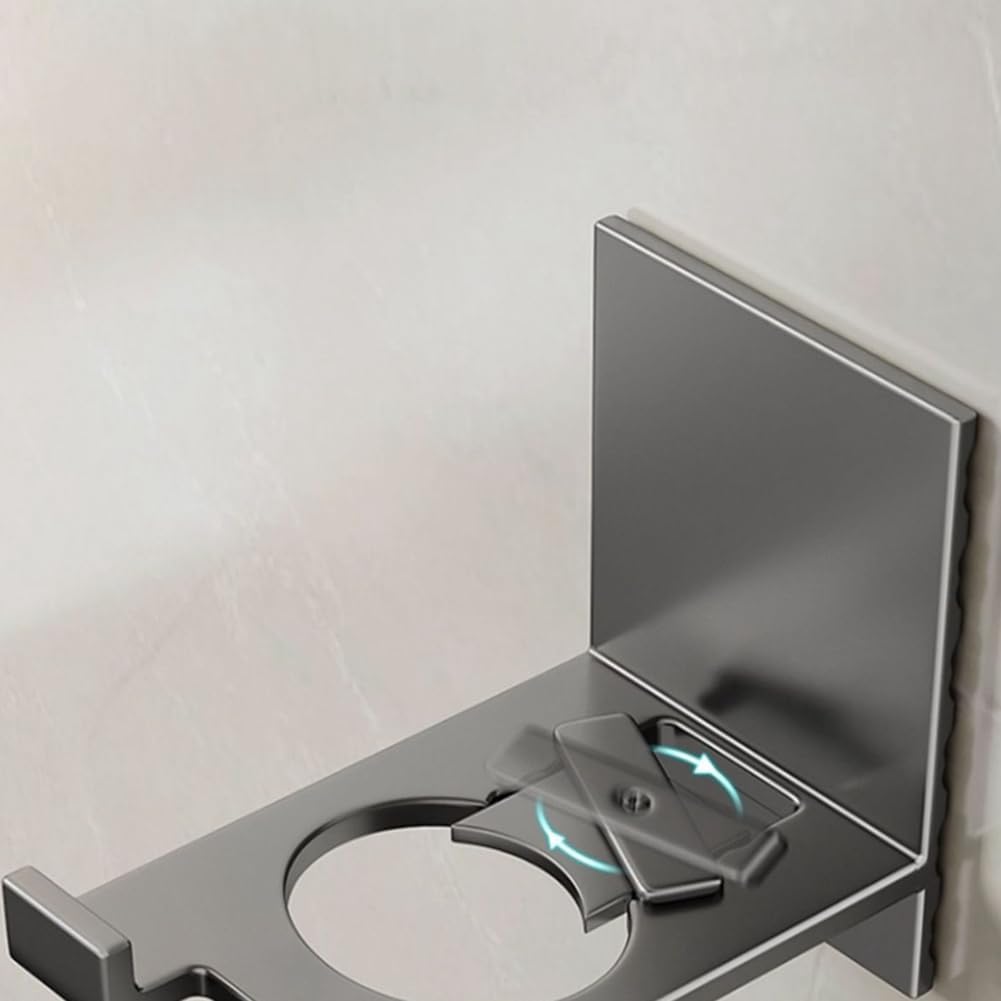 Adjustable Wall-Mounted Shampoo Bottle Holder