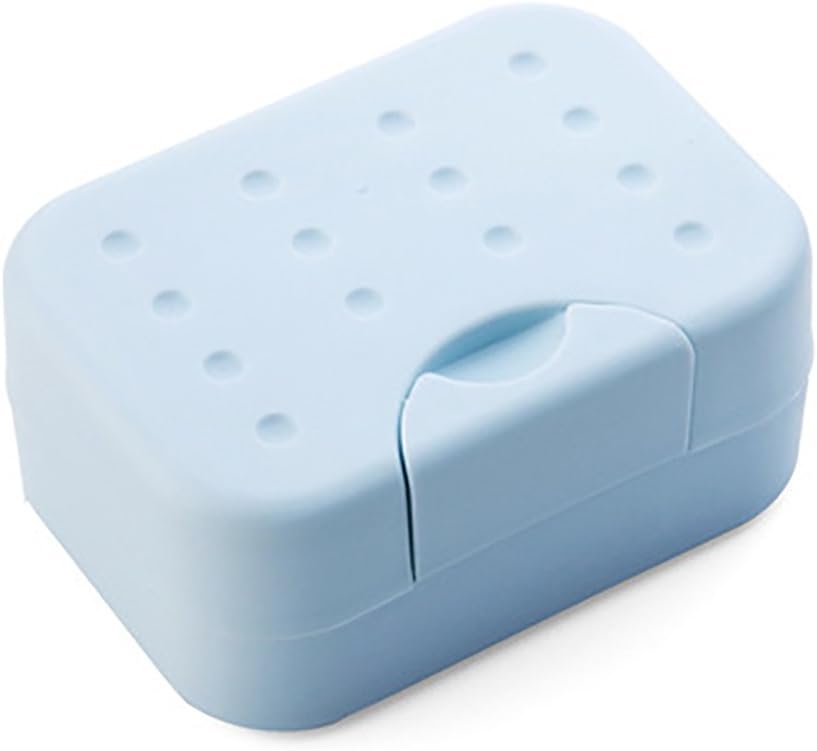 BILIKEYU Travel Soap Holder Box Case Blue