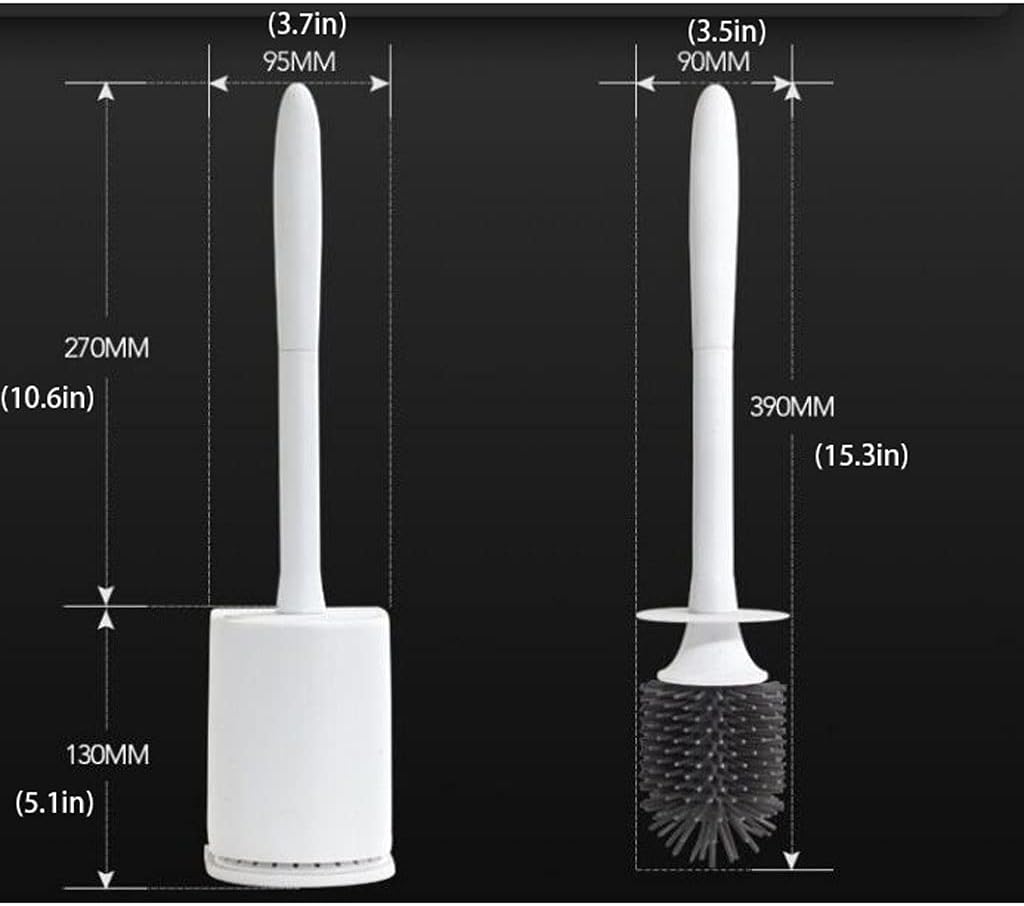 YYDS Toilet Brush with Holder Set for Clean Bathrooms
