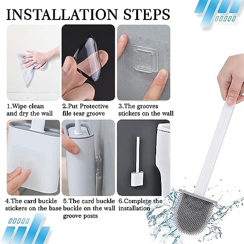 We Art Leaves Silicone Toilet Brush Set 1