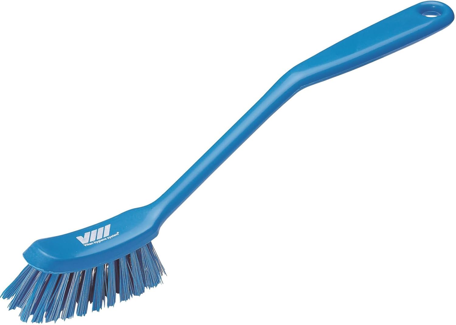 Vikan Fine Dish Brush - 11 Inch Blue Heavy-Duty Narrow
