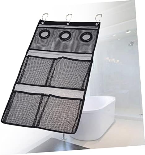 DECHOUS 3 Hooks 7 Sections PVC Mesh Shower Organizer