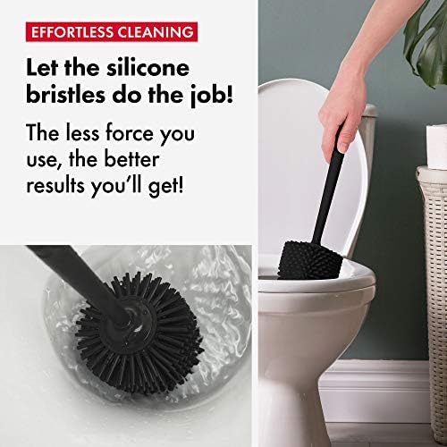 Tyroler Bright Tools Toilet Brush Set - Black