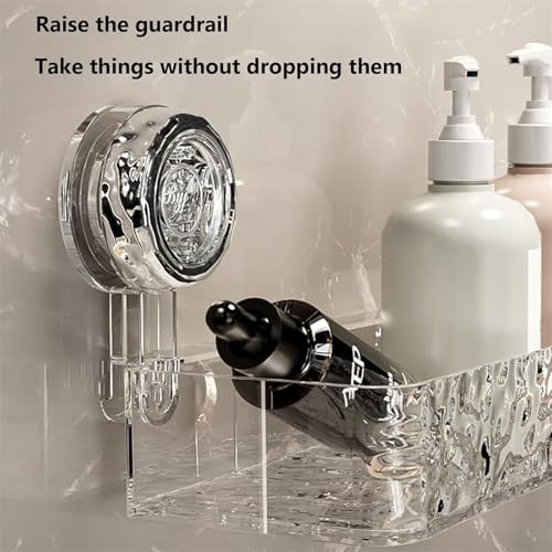 Corrugated Suction Cup Storage Holder 1-Clear