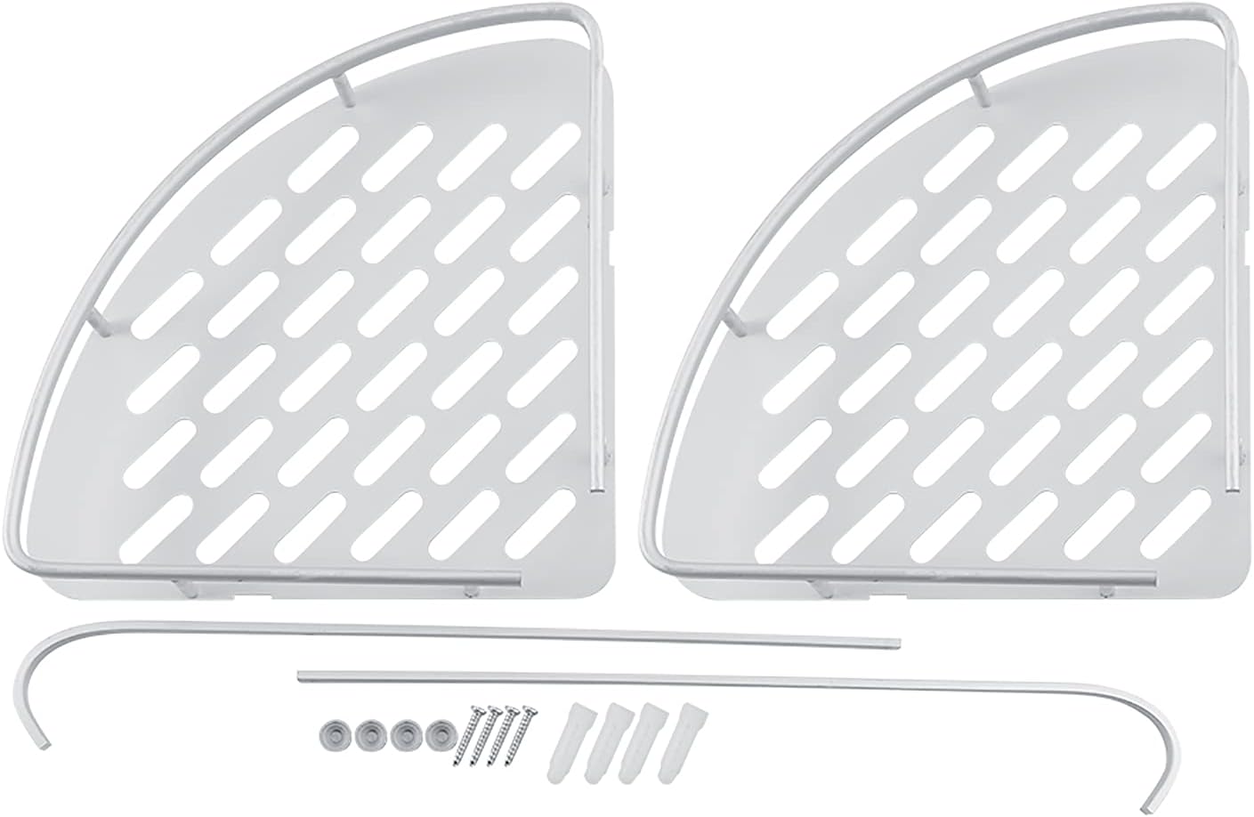 Senrusa Aluminum Dual Tier Shower Caddy Shelf