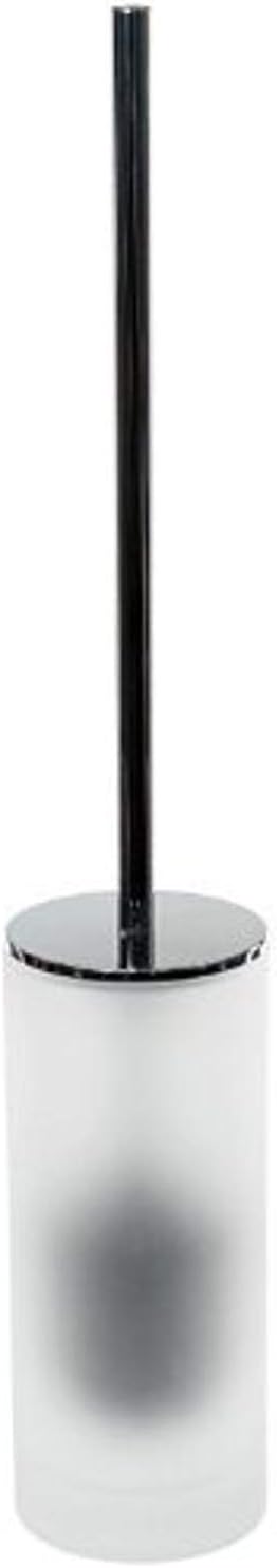 Gedy Tiglio Toilet Brush Holder Glass Chrome 1