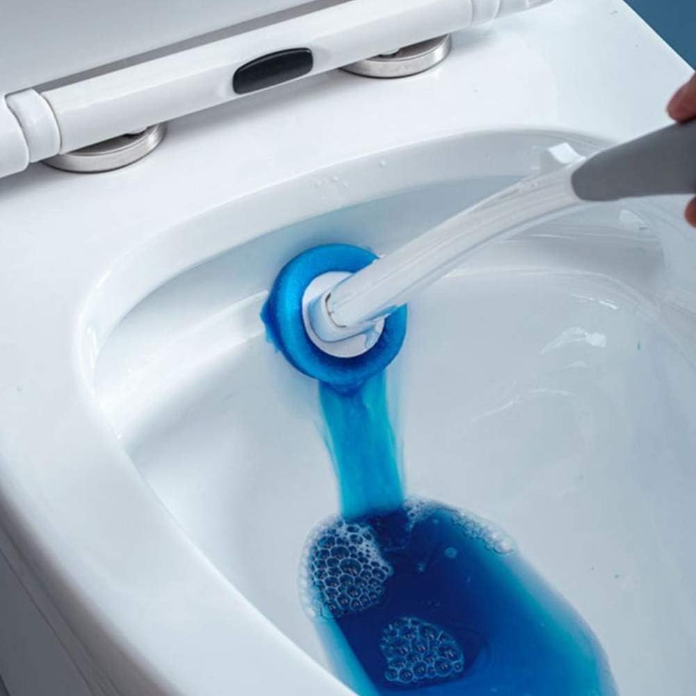 Leying Disposable Toilet Wand Cleaning System with Brush Heads