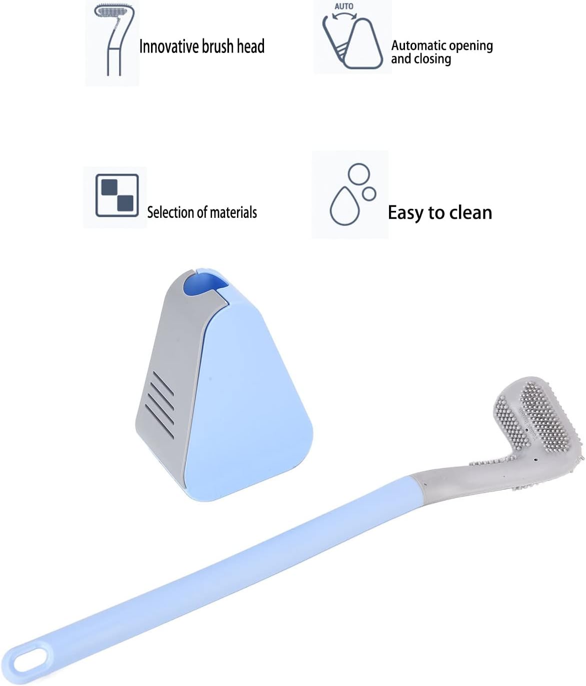 Pilipane Long Handle Golf Brush Toilet Cleaner Set