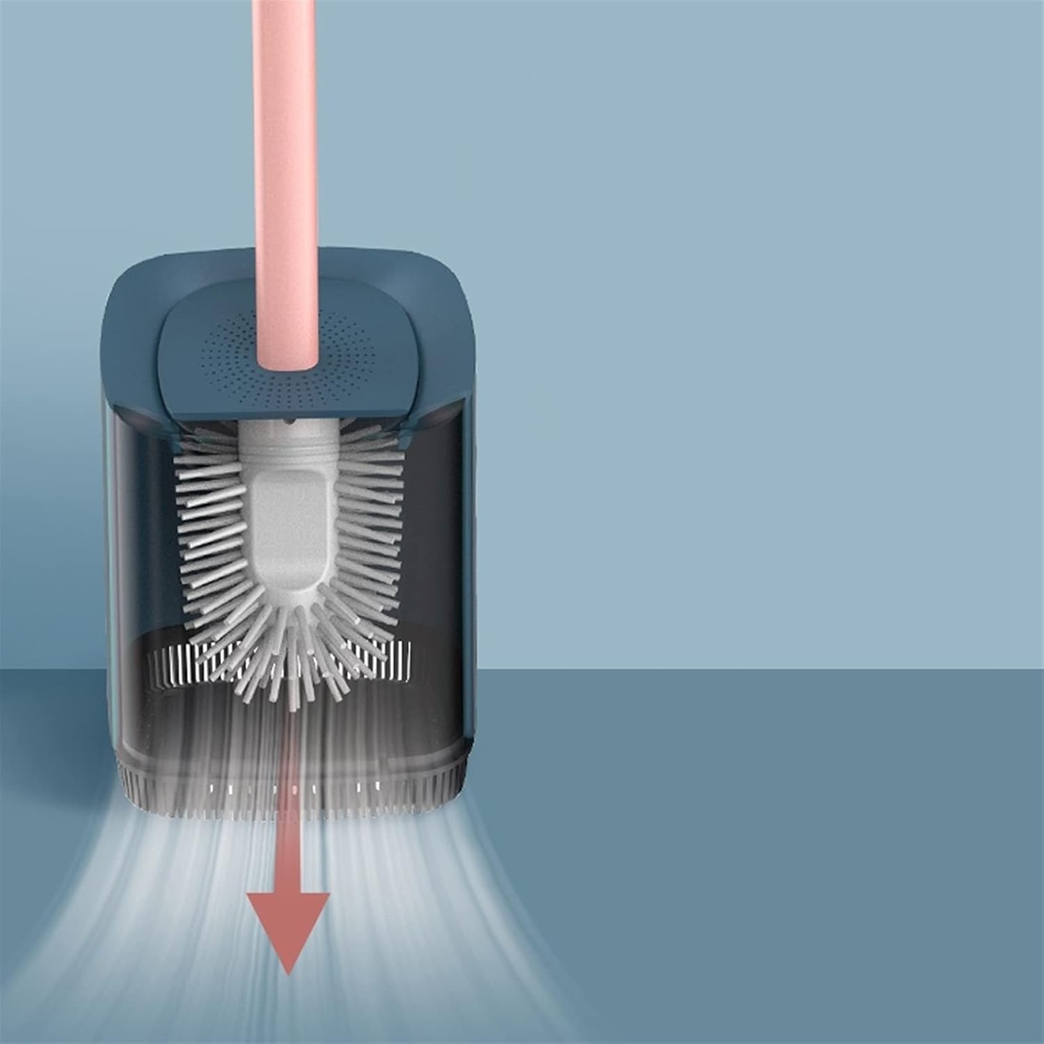 Classic Design Toilet Brush Holder with Long Handle 1